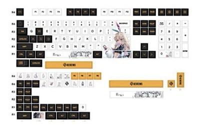 Mechkeys x Z Review Rinko Touch Cherry Profile Anime Keyboard Caps, 156 Key Caps
