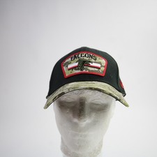 Atlanta Falcons New Era 39thirty Fitted Hat Unisex Black/Camouflage Used