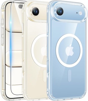 iPhone Air Case Clear: Magnetic Phone Cases with Screen Protector Drop Proof Rug