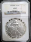 # 2005 American Silver Eagle $1 Coin NGC MS69 – 1 oz Fine Silver Bullion
