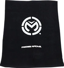 Moose Black White Cotton Logo Rally Towel for ATV