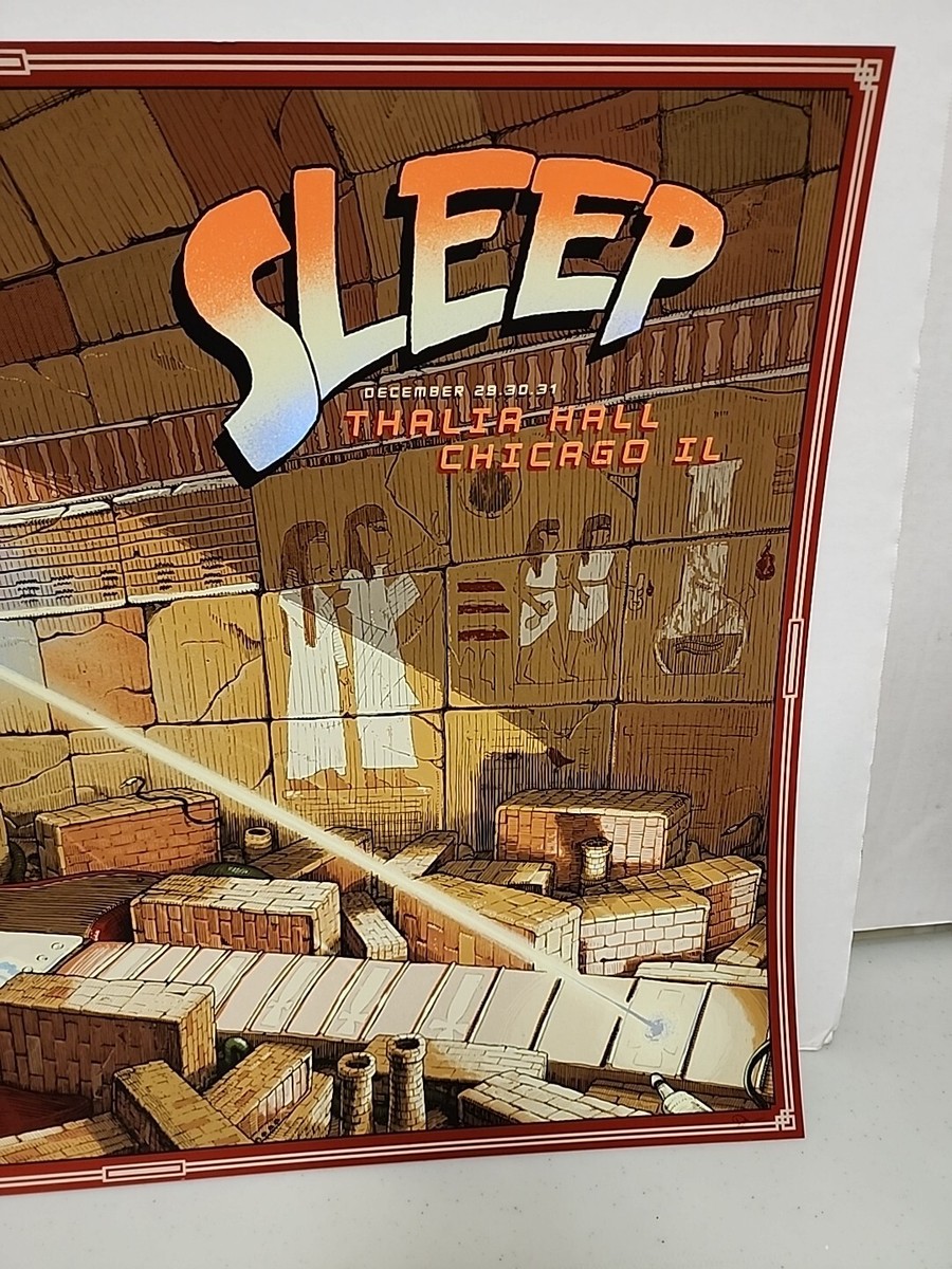 Sleep 2019 Final Tour Poster Dec 29-31 Rainbow Foil 45/75 Dave