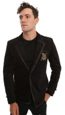 Harry Potter HOGWARTS Black Velvet Dueling Club Blazer Jacket Cosplay Size M