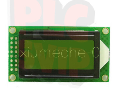 0802 8x2 Yellow Character LCD Display Module 5V LCM For Arduino Raspberry pi