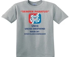 USCGC WESTWIND  WAGB-281* WIND CLASS *SHIRTS.USCG OFFICIALLY LICENSED