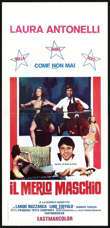 Locandina di Il merlo maschio (1° tipo) (1975)