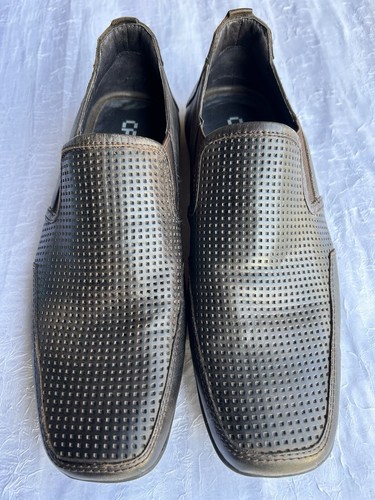 Croft Mens Brown Leather Flat Shoes Slip On Dress Shoe Size Eu 42 FAST POST - Picture 2 of 11