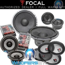 FOCAL 165A33 6.5" 3-WAY 160W RMS COMPONENT SPEAKERS MIDS CROSSOVERS TWEETERS NEW