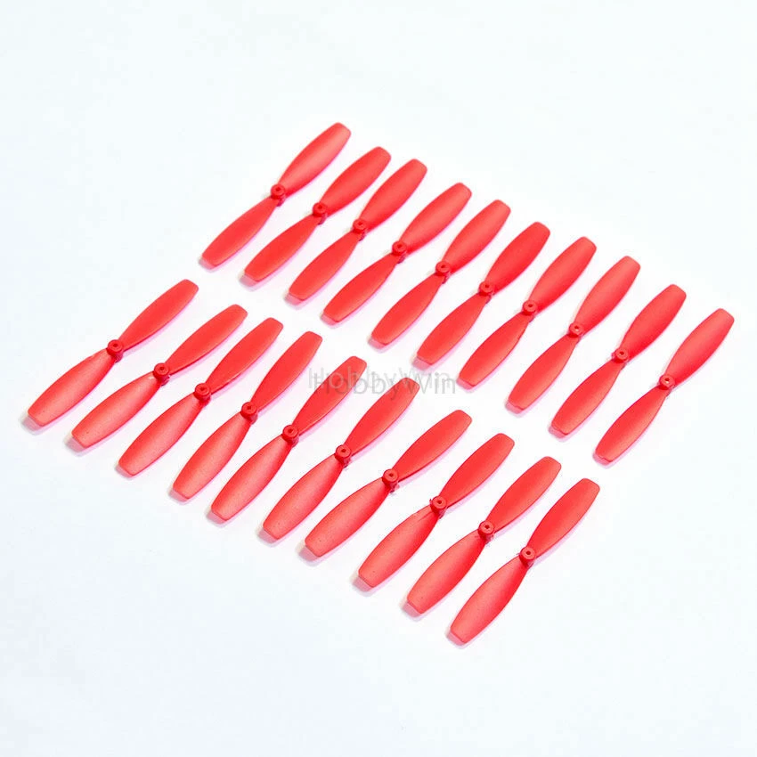 10 Pairs 55mm Propeller Red CW & CCW for Mini RC FPV Drone Quadcopter Multirotor - Image 3 of 4