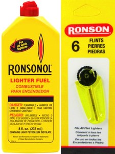 fluid lighter ronson lighters flints wick zippo fuel oz