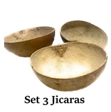 3 Jicaras de Guira Santeria Ifa Santo Misa Yoruba Religion Guira Santeria 5"