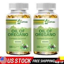 Wild Oregano Oil Softgels - Super Concentrated Softgels Oil of Oregano 240 Pills
