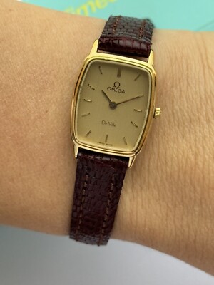 Vintage Omega De Ville Watch Quartz Cal.1375 Lady Swiss Made MD