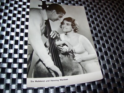 Postcard Progress DEFA Star Photo No. 1472 Siw Malmkvist and Henning Moritzen
