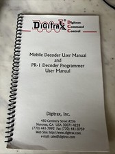 Digitrax Mobile Decoder User Manual and PR-1 decoder Programmer D2