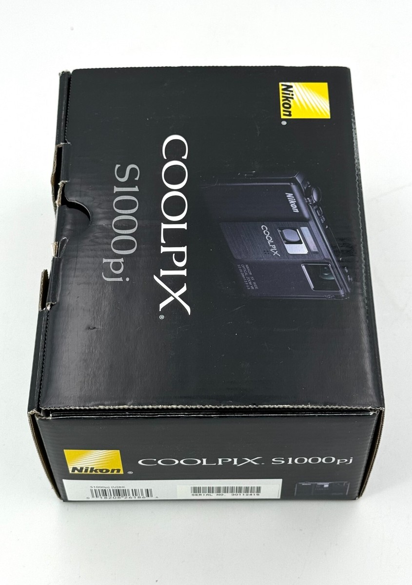 Nikon COOLPIX S1000pj 12.1 MP Digital Camera - Black