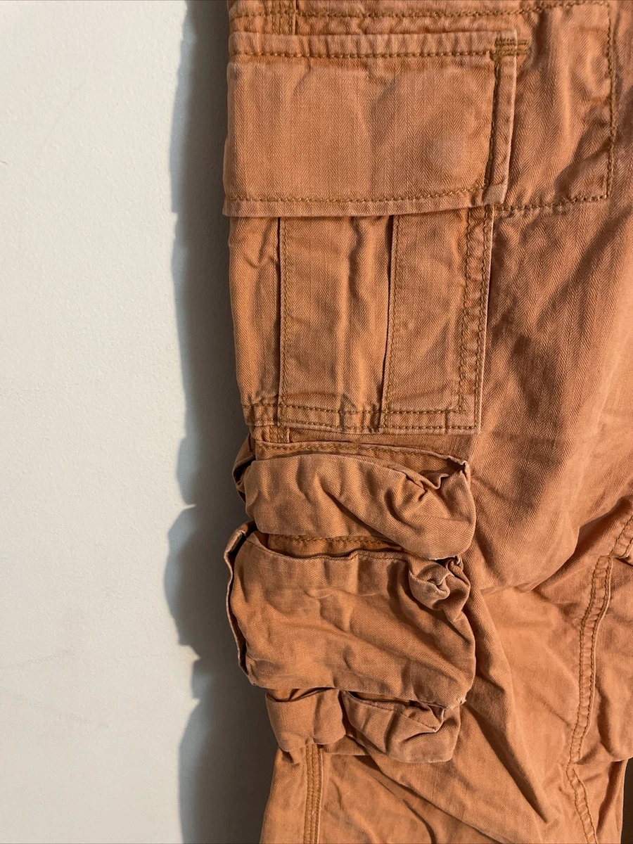 Vintage 90's Polo Ralph Lauren Utility Cargo Pants Orange 35 X 32