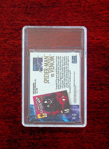 #4-D Spider-Man Vs Venom SPECTRA ETCH 1992 MARVEL MASTERPIECES - Picture 5 of 5