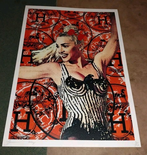 DEATH NYC ltd ed signed pop music street art print 45x32cm Madonna phases 5/5 - Picture 3 of 4