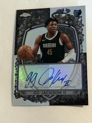 GG Jackson II 2025-26 Topps Chrome Signature Style Auto Refractor Grizzlies
