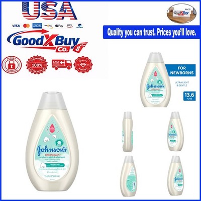 Johnson's CottonTouch Baby Wash & Shampoo Newborn Gentle Tear-Free 13.6 oz