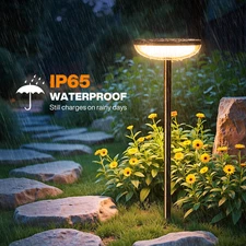 1 Pack Solar Garden Lights Outdoor Waterproof Landscape LED Lights Pathway Yard
