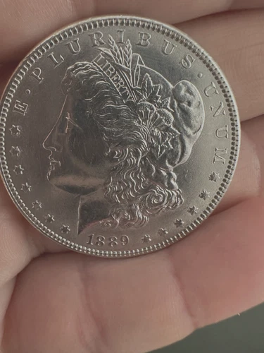 Early 1889 $1 Morgan Silver Dollar BU Uncirculated -
