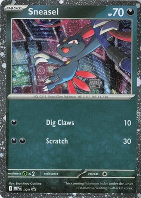 Sneasel (Cosmos Holo) Promo ME: Mega Evolution Promo 020 NM Holo