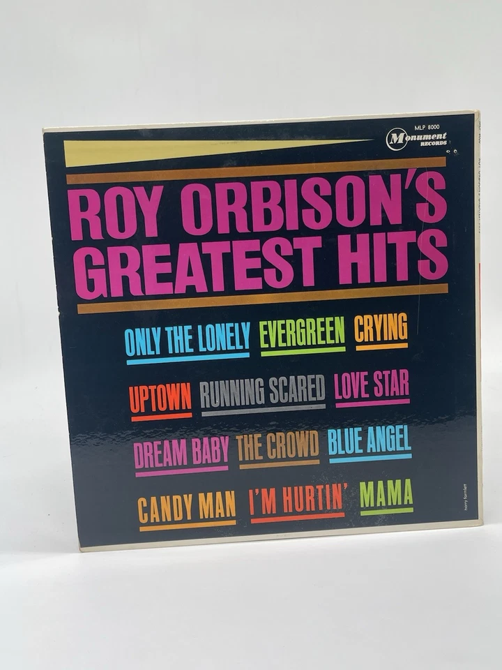 ROY ORBISON'S GREATEST HITS LP VG+ VINYL RECORD MONUMENT MLP8000 - Image 2 of 4