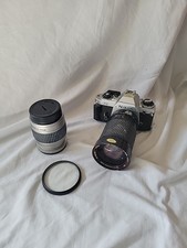 Vtg Nikon FG 35mm film camera w/ 28-80mm AF Nikkor 1:3.3-5.6g Lens