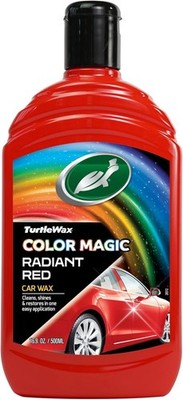 Turtle Wax Color Magic Radiant RED Car Wax Polish Cleans Shines Restores 500mL
