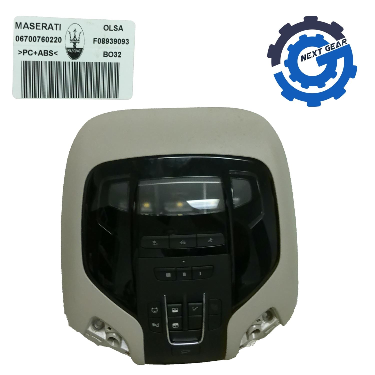 OEM Front Overhead Dome Light Console Tan  2014–2019 Maserati Ghibli 06700760220