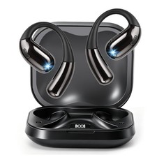 MKKLTUOP Open Ear Wireless Earbuds Black Bluetooth 5.4