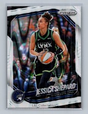 2025 Panini Prizm WNBA #137 Jessica Shepard White Seismic Prizms