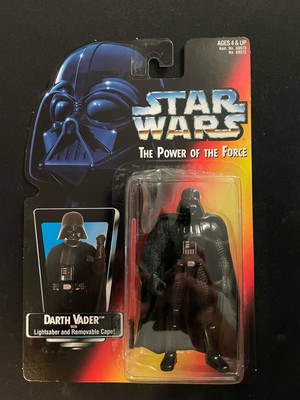 Darth Vader SHORT Saber LONG Tray 1995 Star Wars POTF Power of the Force