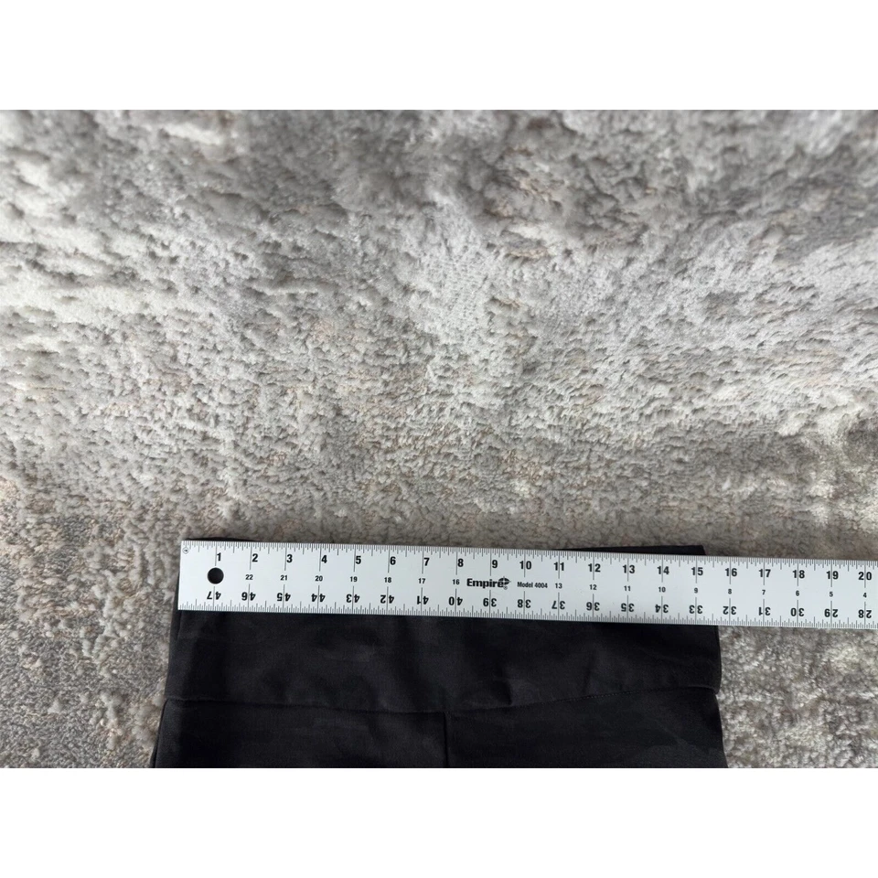 Nicole Miller Size M Camo Pull On Stretch Tapered Leggings Black Gray Pants - Image 4 of 4