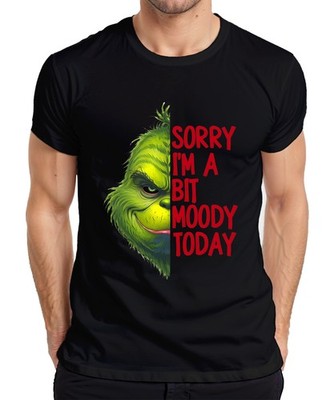 Sorry I'm a bit moody today Grinch Weihnachtsgeschenk lustig Herren T-Shirt
