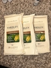 Yardley London Disposable Washcloths (3) 18ct Large  Wipes Aloe Chamomile Vit E