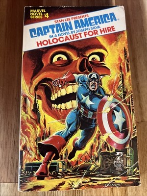 Marvel Novel Series #4, Captain America, Holocaust For Hire Pocket Book 1979 VF!