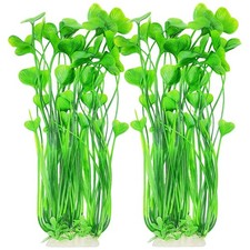 Jongdari Large Aquarium Plants, 2 Pcs Artificial Plastic Fish Tank Plants Dec...