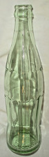Vintage Coca Cola ROCHESTER NY Green Soda Bottle White Dots on Neck No Label