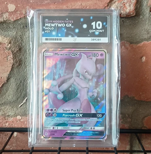The Pokémon Company Mewtwo GX 31/68 Hidden Fates Holo Ultra Rare Ace 10