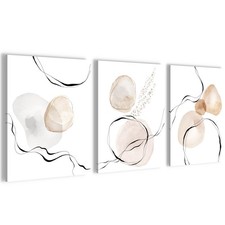 Wandbilder Set Fashion Moderne XXL Wohnzimmer 30 x 40 cm - 3 Bider
