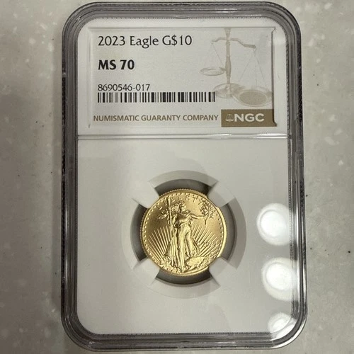 2023 1/4 oz American Gold Eagle G$10  NGC MS70