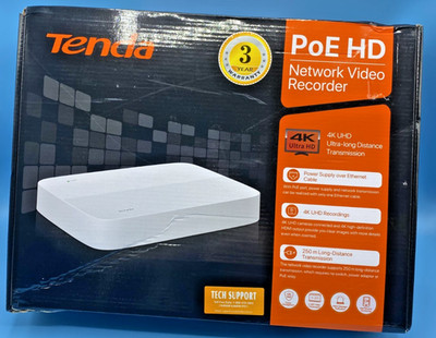 Tenda N6P-8H PoE NVR 8CH, 4K PoE NVR Recorders H.265 up to 10TB *NEW see box*