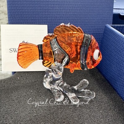 SWAROVSKI - スワロフスキー SWAROVSKI ディズニー ファインディング ニモ オブジェ 置物 5252051 オレンジ クリスタルガラス【中古】 SWAROVSKI スワロフスキー ディズニー ファインディング ニモ
