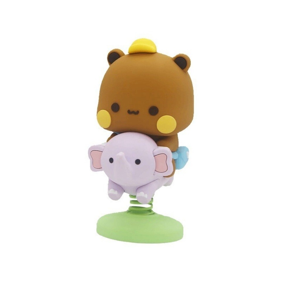 2Pcs Kawaii Panda Bear Figure Shaking Head Auto Center Console Ornament