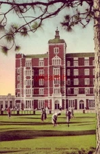 THE PINE NEEDLES - KNELLWOOD - SOUTHERN PINES, NC. Hand-colored - Practice green