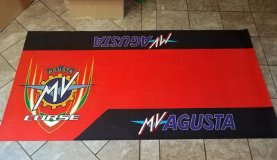 For MV Agusta Racing Garage Mat Workshop Heavy Duty TPR Antislip Rug