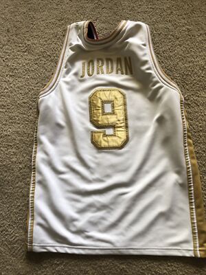 ★海外限定モデル　NBA 初代ドリームチーム　金メダル記念　シャツ　ユニフォーム Michael Jordan Usa Jersey Gold Medium Dream Team | eBay